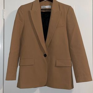 Zara Blazer in Size S, Colour Tan